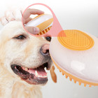 Dog Cat Bath Brush 2-in-1 Pet Spa Massage Comb Soft Silicone Pets Shower Hair Gr