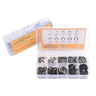 300pcs Black Alloy Steel E Clip Assortment Kit E-clip External Retaining Ring