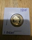 1915 Austria 1 Ducat Gold Coin Agw  1106 Oz Bu Prooflike Restrike