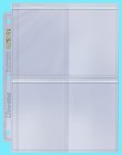 25 Ultra Pro Platinum 4-pocket Secure Pages For Toploaders Binder Card Sheets