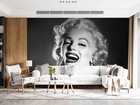 3d Marilyn Monroe Black Self-adhesive Removeable Wallpaper Wall Mural1 209