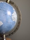 World Globe Earth Map Rotating Geography Ocean Desktop 17 Inches High