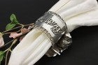 Victorian Antique Silverplate Napkin Ring Wishes  Meriden  52607