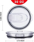 Tumbler Lids Spillproof 30 Oz 2 Replacement Lids For 30 Oz Stainless Steel Tumbl