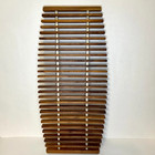 Set 3 Danish Teak Wood Fishbone Slatted Trivets Mid Century Modern Denmark 1960s