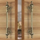Antique Finish Main Door 2 Pcs 18  Brass Handle Pull Push Home D  cor Handle