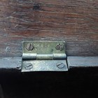 Antique Wooden Storage Box 19th-century Indian Merchant s Cash Chest Small Trunk