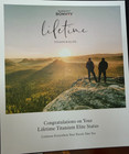 Marriott Bonvoy Lifetime Titanium Elite Luggage Tag Gift Box Set 2 Leather Tags