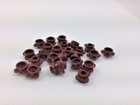New Lego Round Plate 1x1 Flower Edge  4 Knobs  33291 Reddish Brown Authentic X25