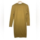 Vintage Dennis Goldsmith 100  Cotton Long Sleeve Dress Green Brown Usa Size P