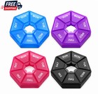 7 Day Pill Organizer Box Weekly Tablet Medicine Storage Case Travel Holder