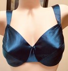 Vintage Victoria s Secret Second Skin Satin Bra Gold Tags Midnight Gray Size 36c