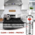 Stainless Steel Cleaner Spray Removes Dirt grease  Streak residue-free  Polishe