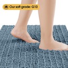 Upgrade Extra Large Haze Blue Bathroom Rug Set 3 Pieces Ultra Soft  Thick Abs   