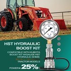 For Kubota Lx  Mx  L Series Pressure Boost Kit W gauge Hydraulic Shims  25 
