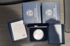 2019-s 19xe Enhanced Reverse Proof Silver Eagle With Blue Boxes   Numbered Coa