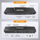 Tesmart 4k 60hz Dp   Hdmi Kvm Switch 2 Monitors 2 Computers With Edid Grey