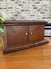 Vintage Victor Victrola Vv-vi      tabletop Oak Phonograph      cabinet Case Empty Box