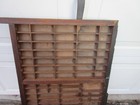 Antique Wooden Printers Drawer Hamilton Letterpress Type Shadow Box 32 x 16 