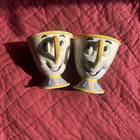 Set Of 2 Disney Beauty   The Beast  chip  Plastic Cup Ringling Bros Vintage