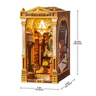 Rolife Library Of Wonders Diy Book Nook 3d Wooden Puzzle Bookshelf Decor Led Toy