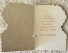 Unused Christmas Santa Smoke Pipe Chimney Vtg Greeting Card Hallmark 1960s 1970s