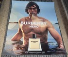 Adam Driver Burberry Hero  28   x 23    Large Vinyl Fragrance  Display Poster  Rare