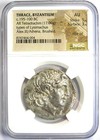Lysimachus Thrace Byzantium Silver Ar Tetradrachm 195-100 Bc - Certified Ngc Au