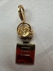 Chanel Charm Vip Gift  Gold Perfume Bottle Logo Charm Pendant Purse Key Charm