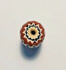 Old Venetian Glass Chevron African Trade Bead  18x36mm  
