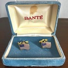 Vintage Dante American Flag Cuff Links