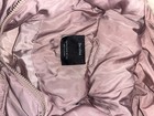 Bershka Girls Pink Hooded Puffer Jacket Faux Fur Trim Full Zip Pockets M