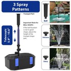 Pond Filter Pump Kit 550gph With Fountain   3 Spray Patterns For Koi Ponds