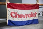 Vintage Gm Chevrolet Dealer Promo Car Banner Flag Sign Dealership 70 s Original