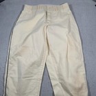 Vintage Mitchell Ness Baseball Pants Mens 32 White Cream Mlb