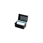 Oxford Plastic Index Card File 400 Capacity 6 1 2w X 4 7 8d Black 01461