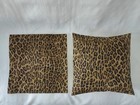 2 Ralph Lauren Aragon Leopard Toss Pillow Cover Shams  16x16 Inch  New