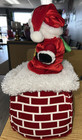 Rare Dan Dee Christmas Santa Chimney Hat Animated Sings Collectors Choice Read