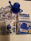 Neilmed Nasaflo Neti Pot New  open Box Includes 50 Pre Mix Sinus Rinse Packages 