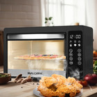 22-quart Digital Touchscreen Air Fryer Toaster Oven  Black