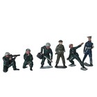 Vintage Britains Lead Toy Soldiers Metal Military Figures England Lot Of 6