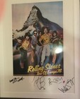 Rolling Stones Tour Of Europe 76  Poster Framed Beautiful Signatures Acoa Certif