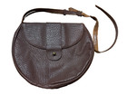 Original Wwii Us Army Wac Tobacco Shade Red Brown Leather Purse Utility Hand Bag