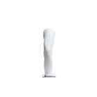 Adult Male Glossy White Fiberglass Table-top Left Knee Mannequin Display