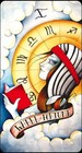 Eight Coins  Tattoo Mini Borderless Tarot Card Deck 