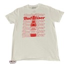 New Budweiser Beer Bottle Bud Repeat Classic Men s Vintage T-shirt