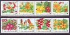 Singapore 1998 Sc 865a-869a Mnh Set Flowers