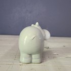 Vintage Papel California Co  Ceramic Hippo Figurine Light Blue Made In Japan