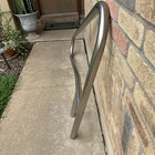 Polished Stainless Steel Deck Mounted 54    Extended Dip-to-pool Rail With Brace