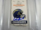 Rare 1987 Dan Fouts Signed Original Game Ticket-chargers Vs Buccaneers-psa 10